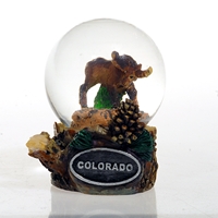 Mini Snow Globe - Moose 